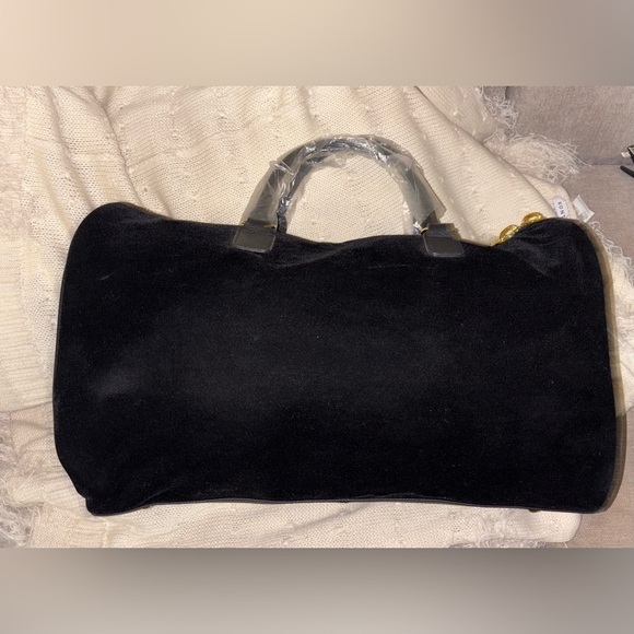NEW Joy & IMAN Luxury Travel Set- Velvet + Leather Weekender Duffle & Sm bag - Picture 11 of 16